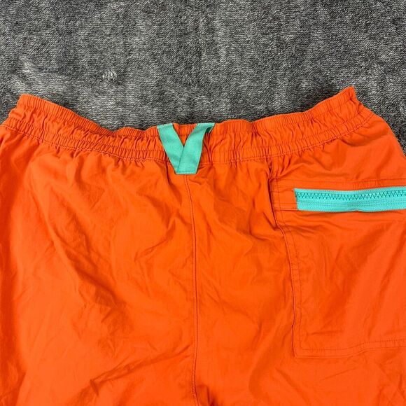REI X Outdoor Afro Co-Op Shorts Orange Teal Men's M 8" Inseam Unlined - Picture 9 of 10